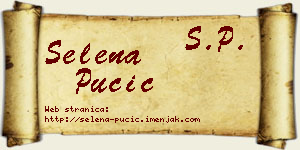 Selena Pučić vizit kartica